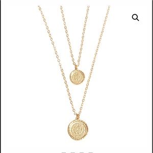 Amber Sceats Double Coin Necklace